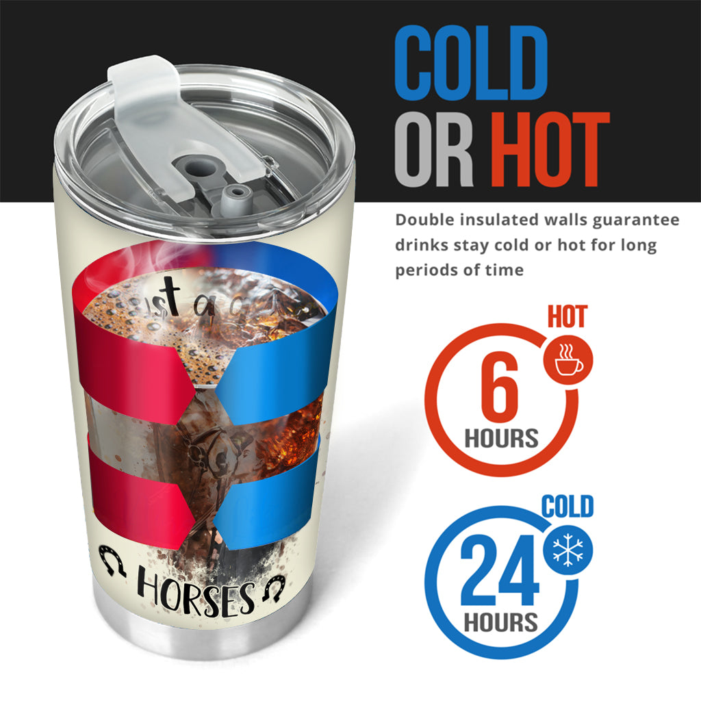 Just A Girl Who Loves Horses - Personalized Horse Tumbler