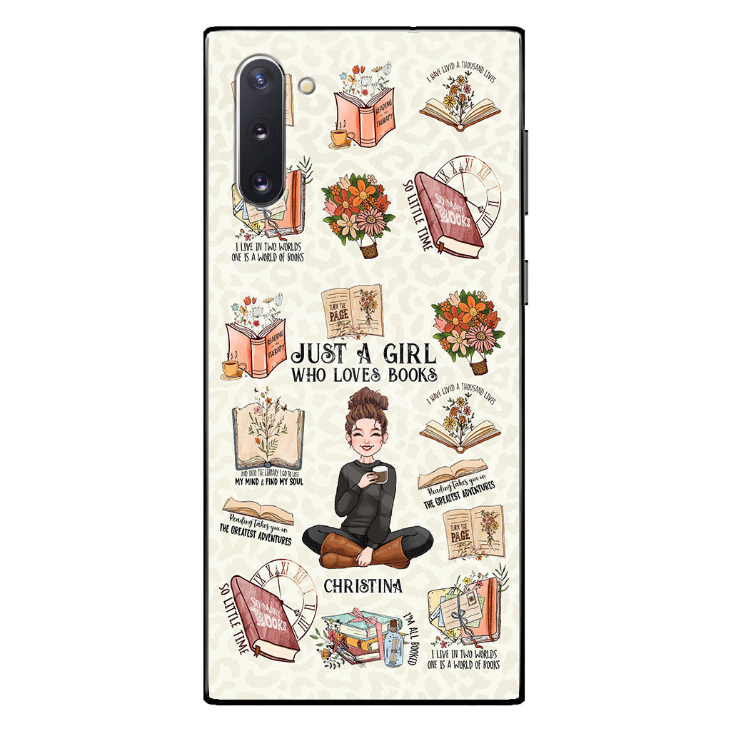 Just A Girl Who Loves Books - Personalized Book Phone Case
