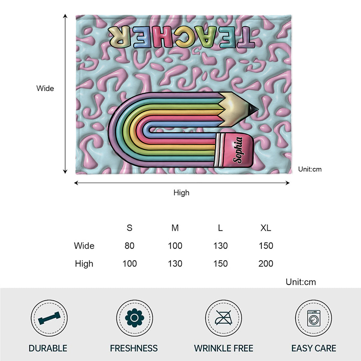 Teacher Life - Personalized Teacher Blanket