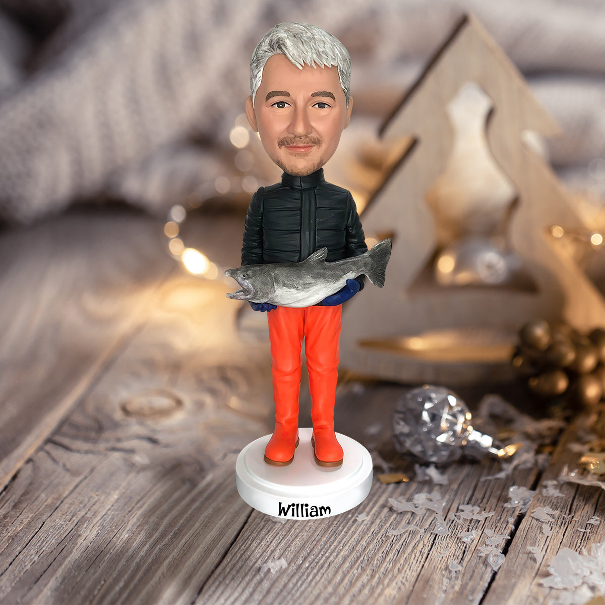 Fishing Bobblehead - Personalized Fishing Bobblehead