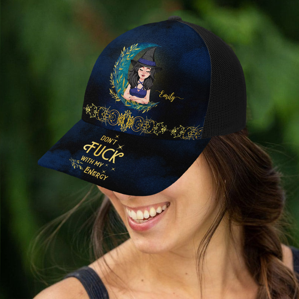 Don't F With My Energy - Personalized Witch Trucker Hat