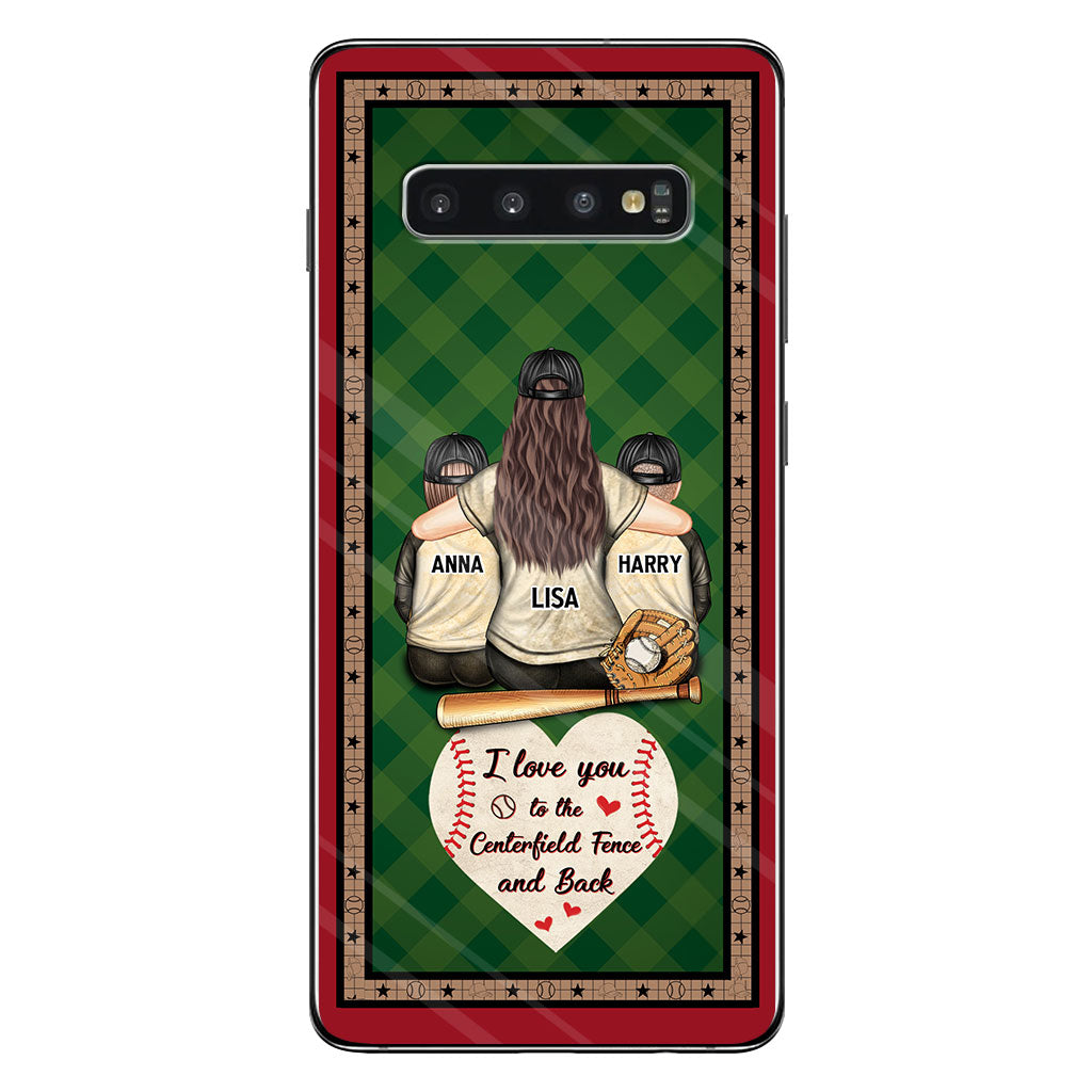 My Heart Is On That Field - Personalized Baseball Clear Phone Case