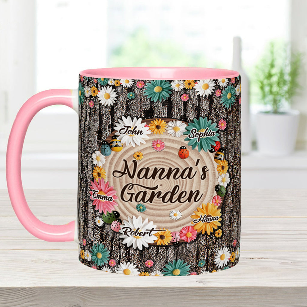 Nana's Garden - Personalized Grandma Accent Mug