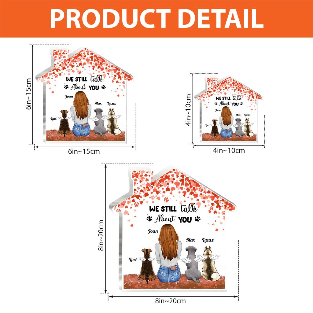 Forever In My Heart - Dog gift for who lose dog - Personalized Custom Shaped Acrylic Plaque