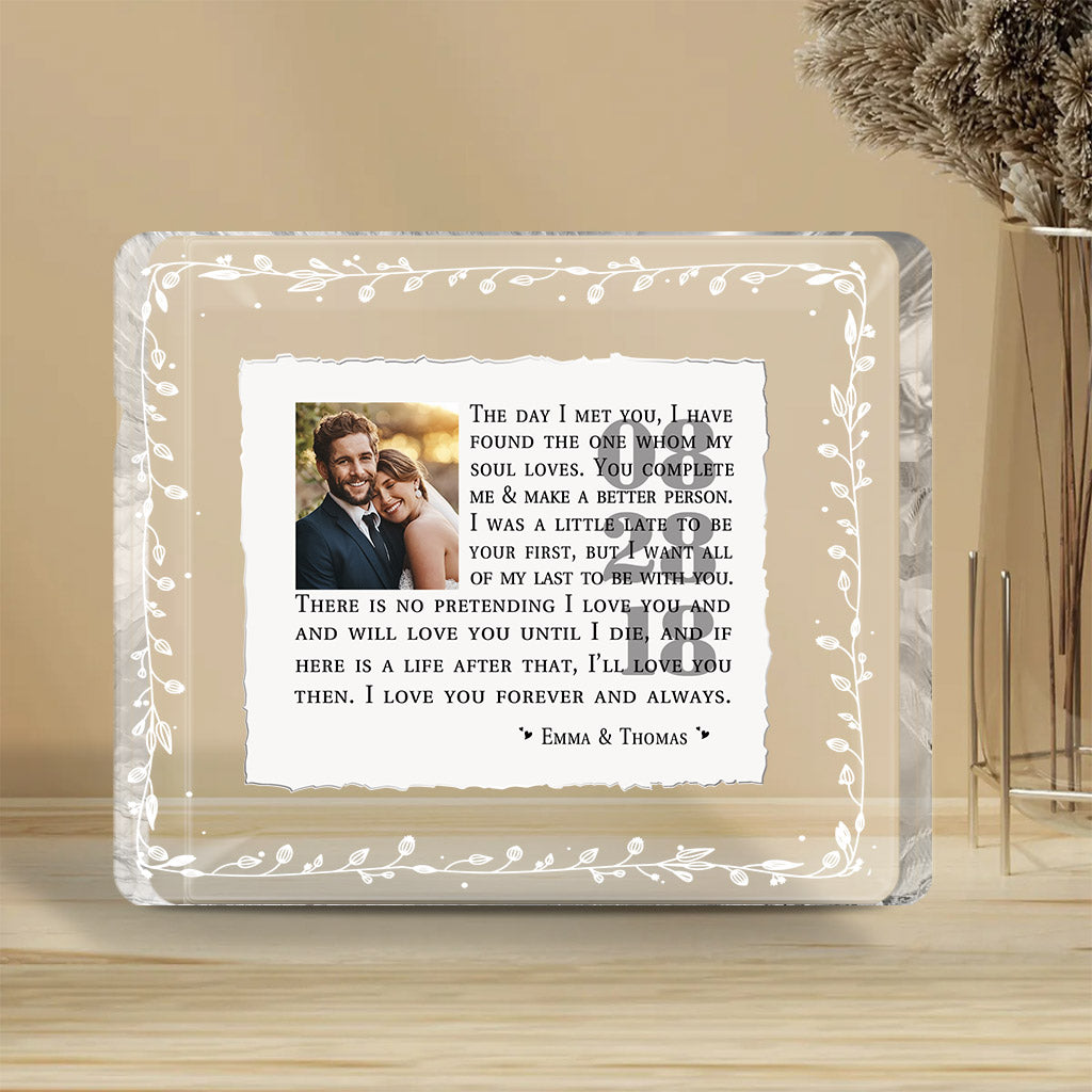 I Love You - Personalized Couple Custom Shaped Acrylic Plaque