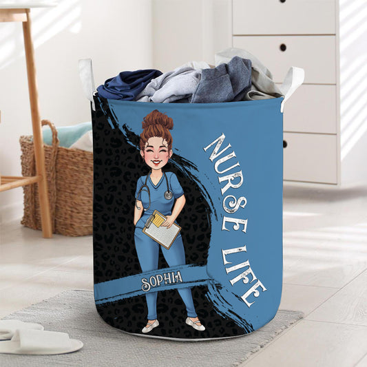 The Nurse Life - Nurse gift for mom, her, wife, girlfriend, friend - Personalized Storage Basket