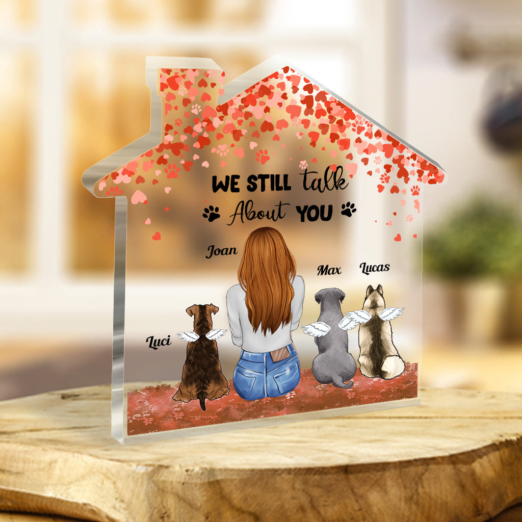 Forever In My Heart - Dog gift for who lose dog - Personalized Custom Shaped Acrylic Plaque