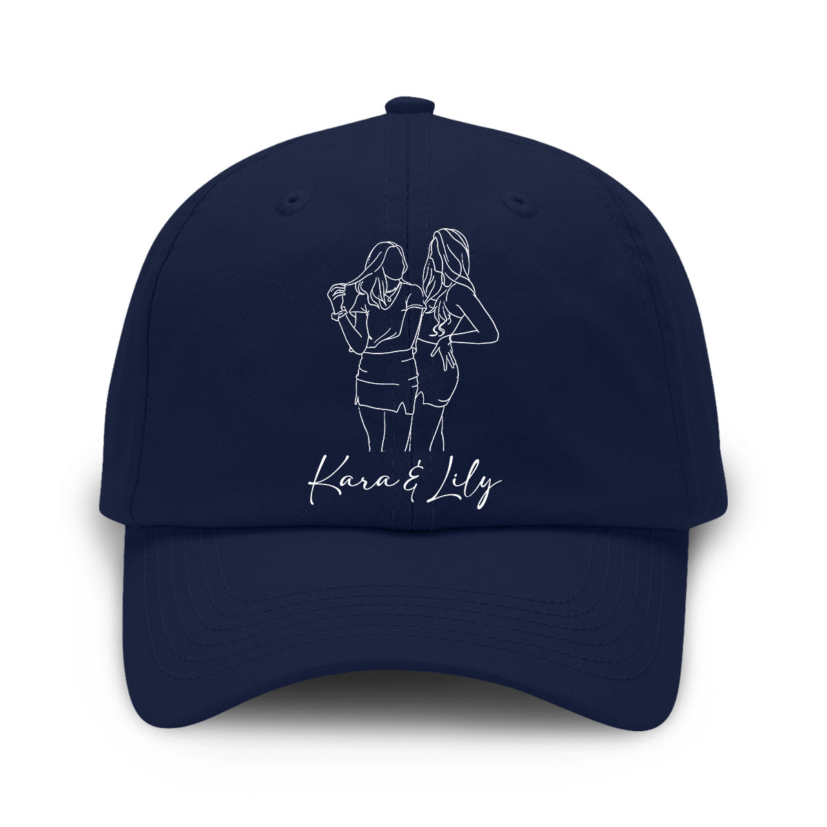 Custom Photo - Personalized granddaughter Embroidered Classic Cap