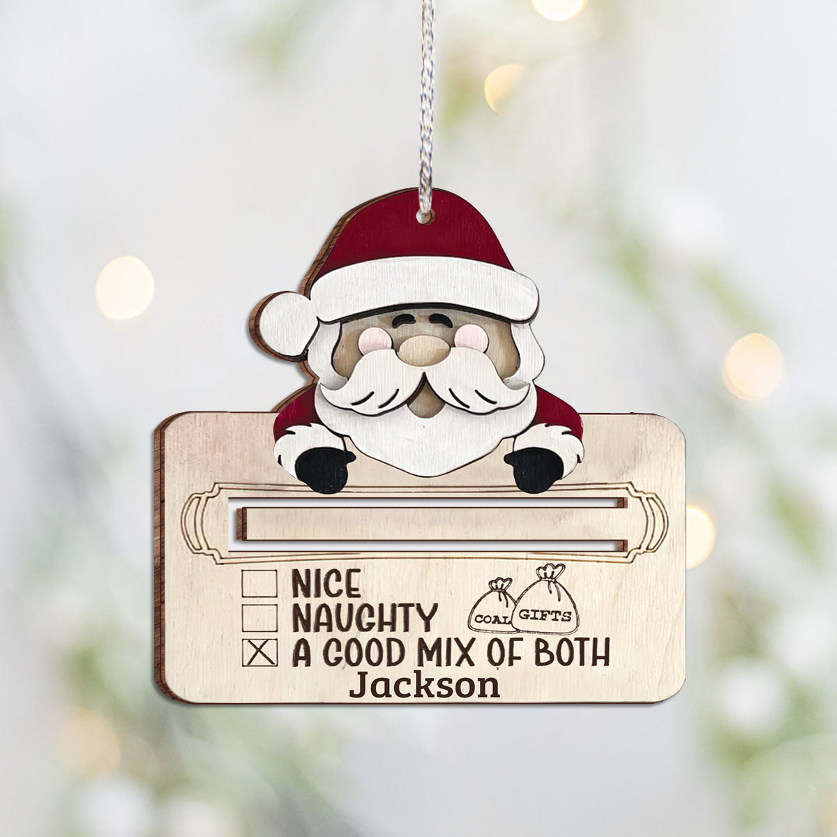 Totally On The Nice List - Personalized Christmas Ornament