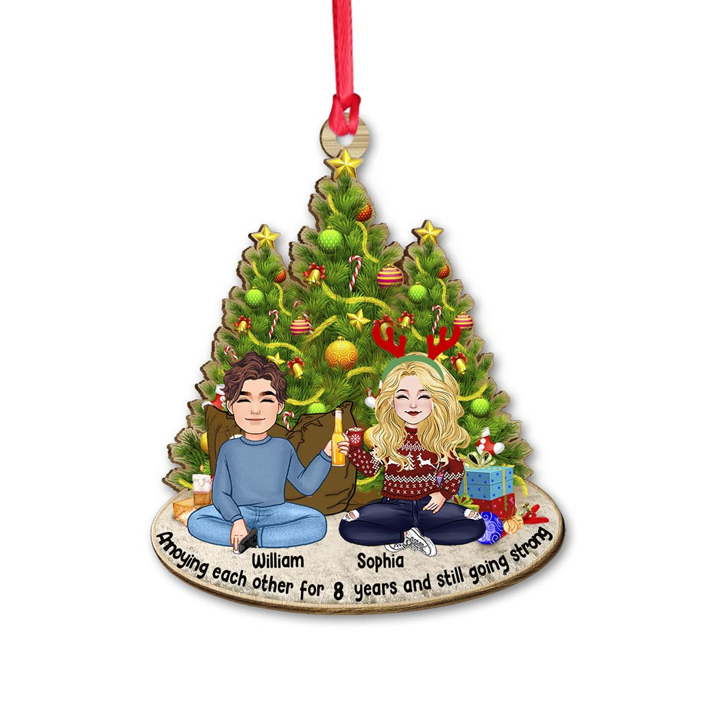 Annoying Each Other - Personalized Couple Ornament