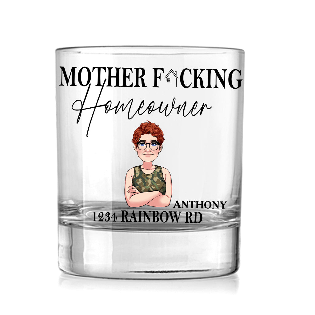 New Homeowner - Personalized Housewarming Rock Glass