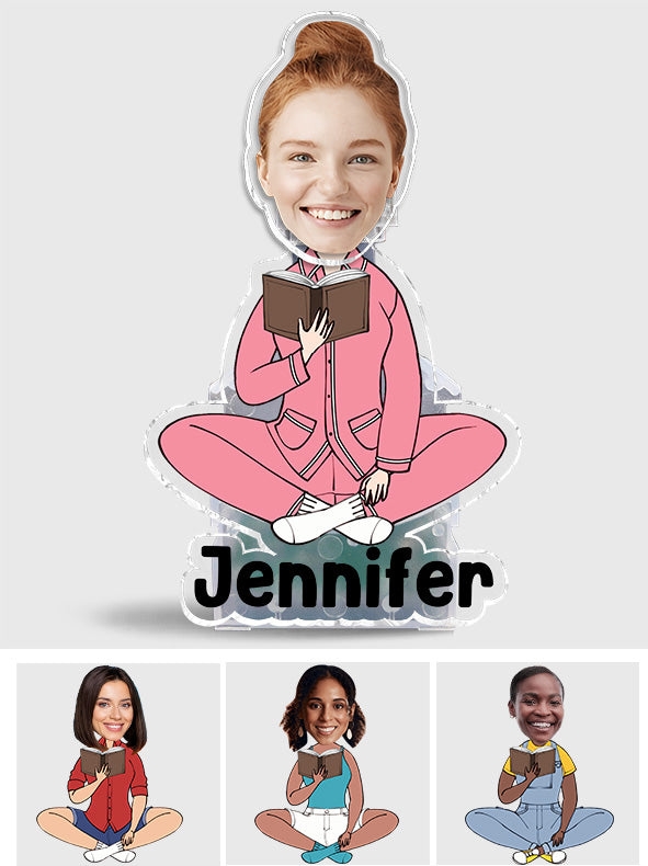 Just A Girl Who Loves Books - Personalized Book Custom Shaking Head