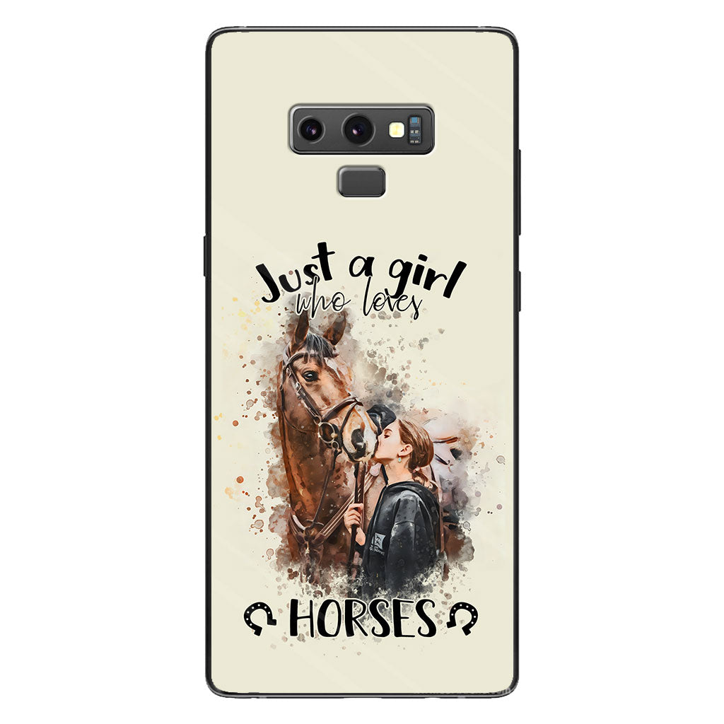 Just A Girl Who Loves Horses - Personalized Horse Phone Case