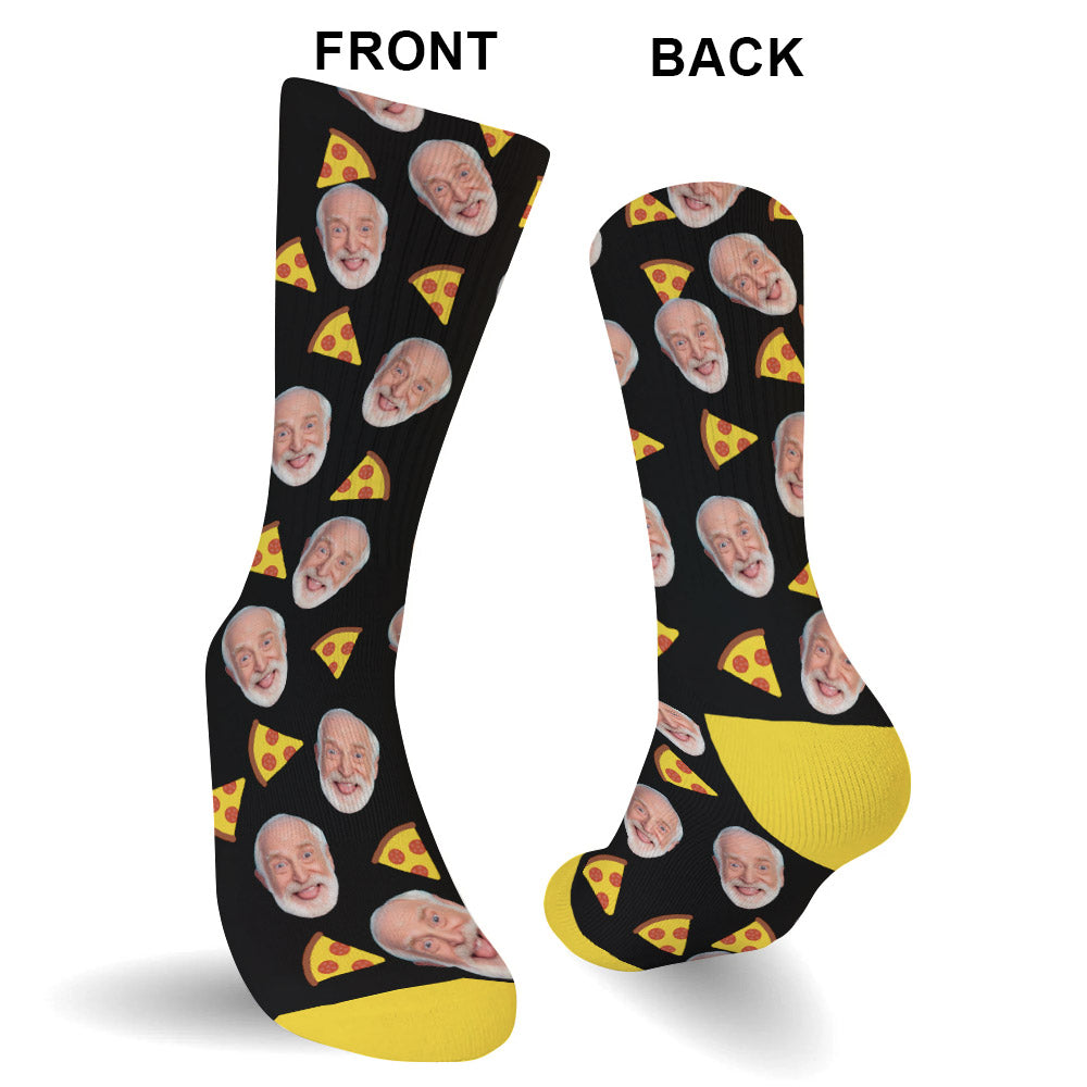 Funny Icon Pattern - Personalized Grandpa Socks