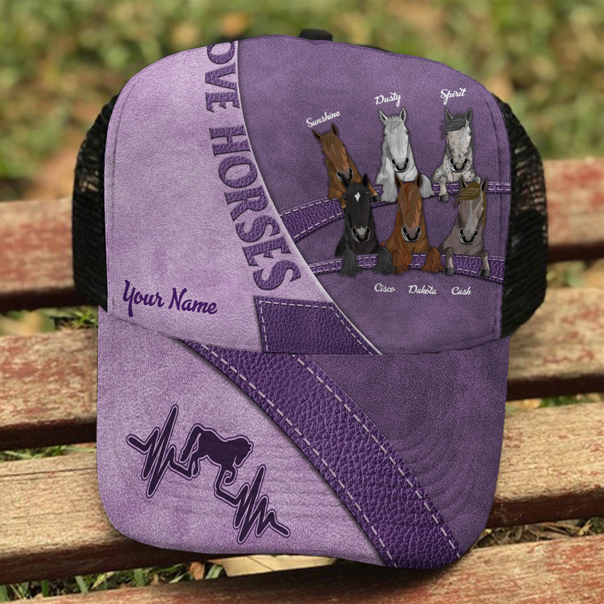 Love Horses - Personalized Horse Trucker Hat