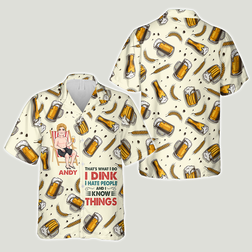 That's What I Do - Personalized Sea Lover Hawaiian Shirt