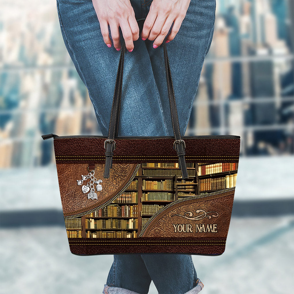 Library - Personalized Librarian Leather Bag