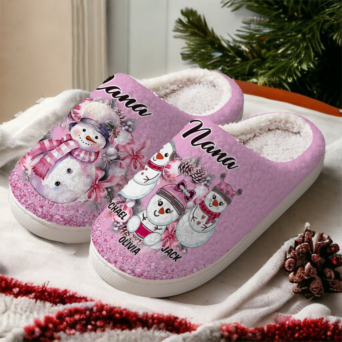 Great Nana - Personalized Grandma Slippers