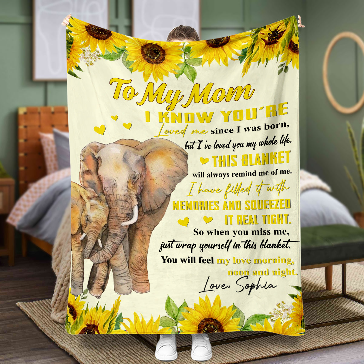 I've Loved You My Whole Life - Gift for grandma, sister, mom, grandma, aunt - Personalized Blanket
