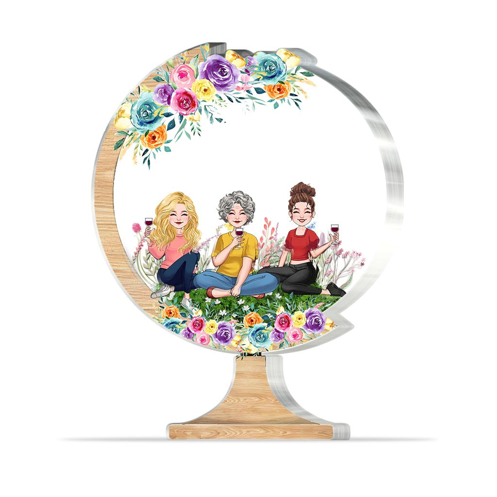 You Make The World A Better Place - Gift for mom, grandma, daughter, son, granddaughter, grandson, dad, grandpa, aunt, sister, friend - Personalized Custom Shaped Acrylic Plaque