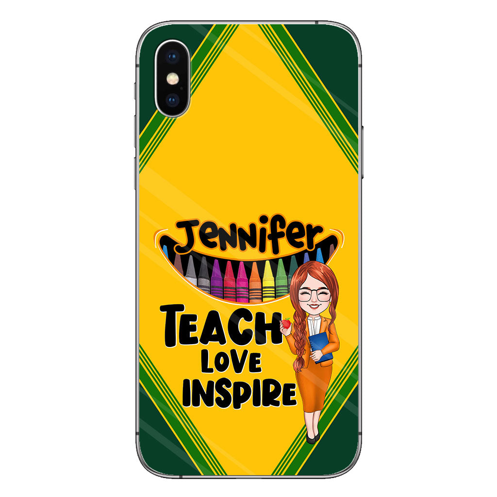 Teach Love Inspire - Personalized Teacher Phone Case