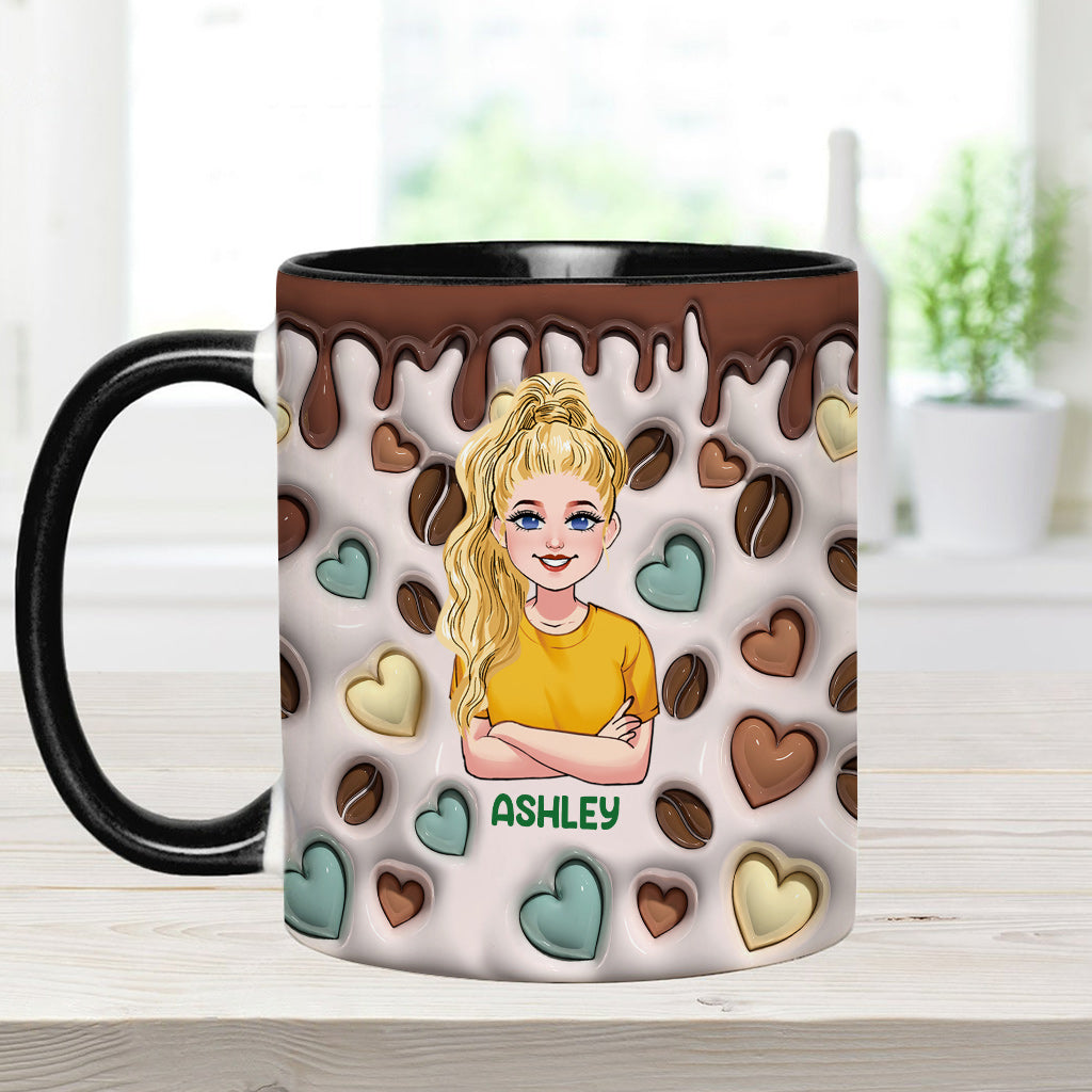 Caffeine Queen - Personalized Coffee Accent Mug