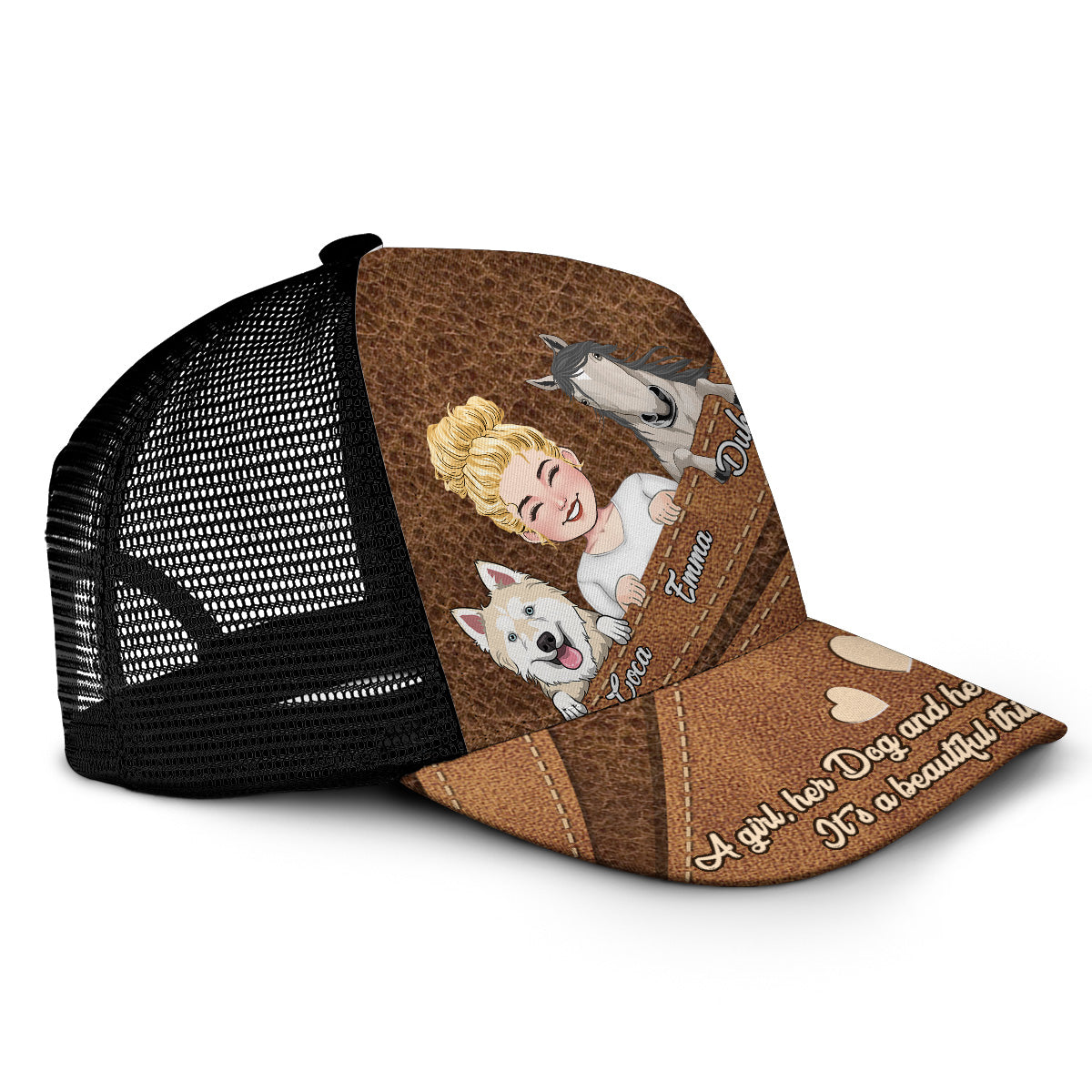 What A Beautiful Thing - Personalized Horse Trucker Hat