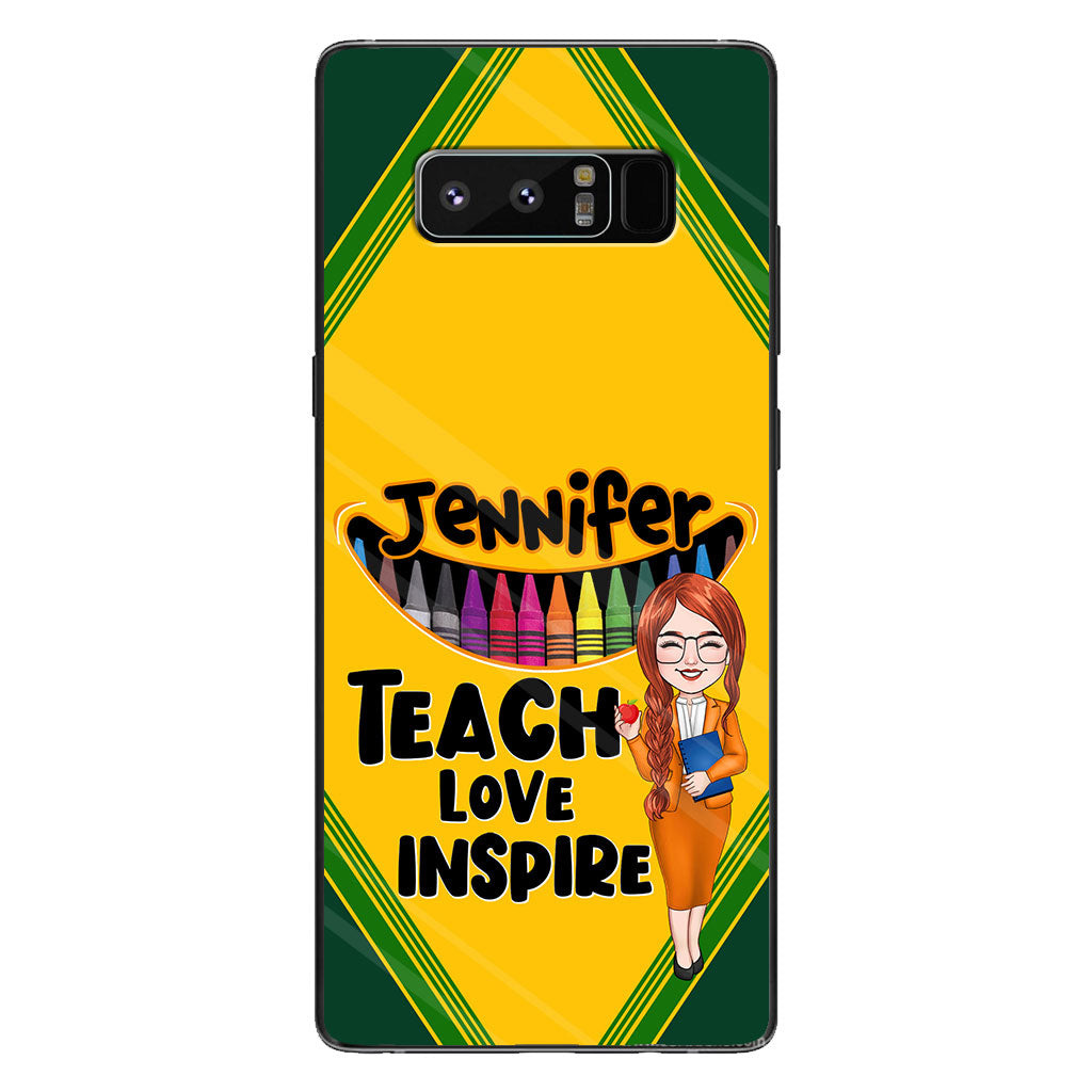 Teach Love Inspire - Personalized Teacher Phone Case