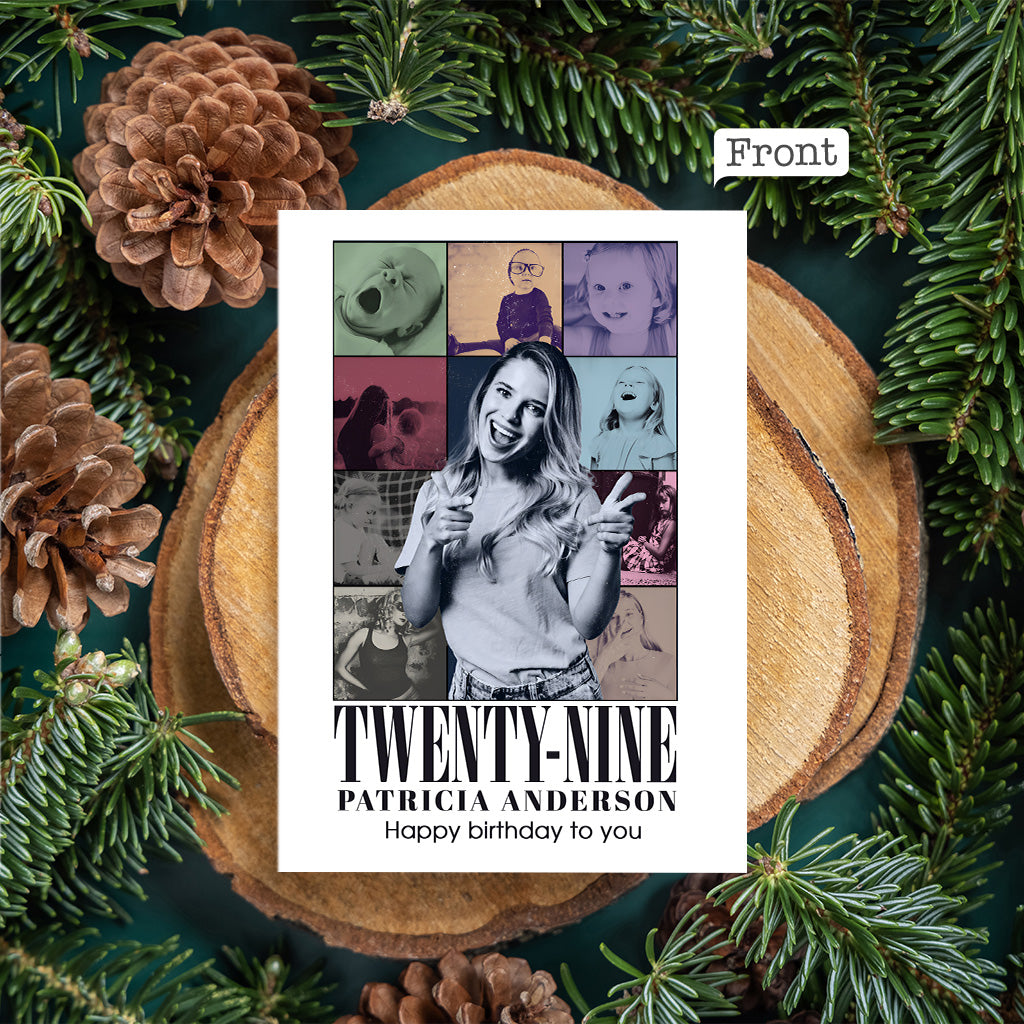 Any Message Card & Photo Upload - Personalized Greeting Card