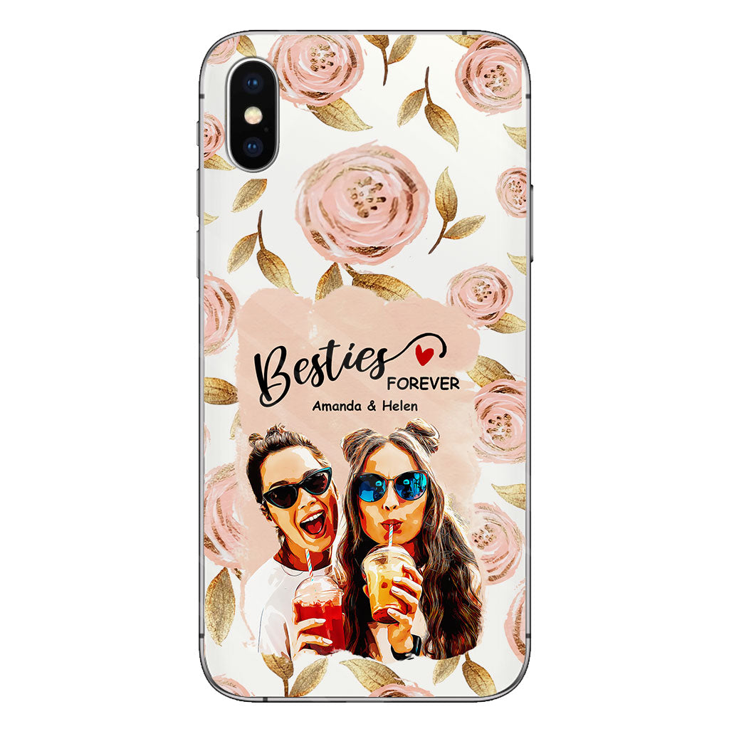 Besties Forever - Personalized Bestie Clear Phone Case