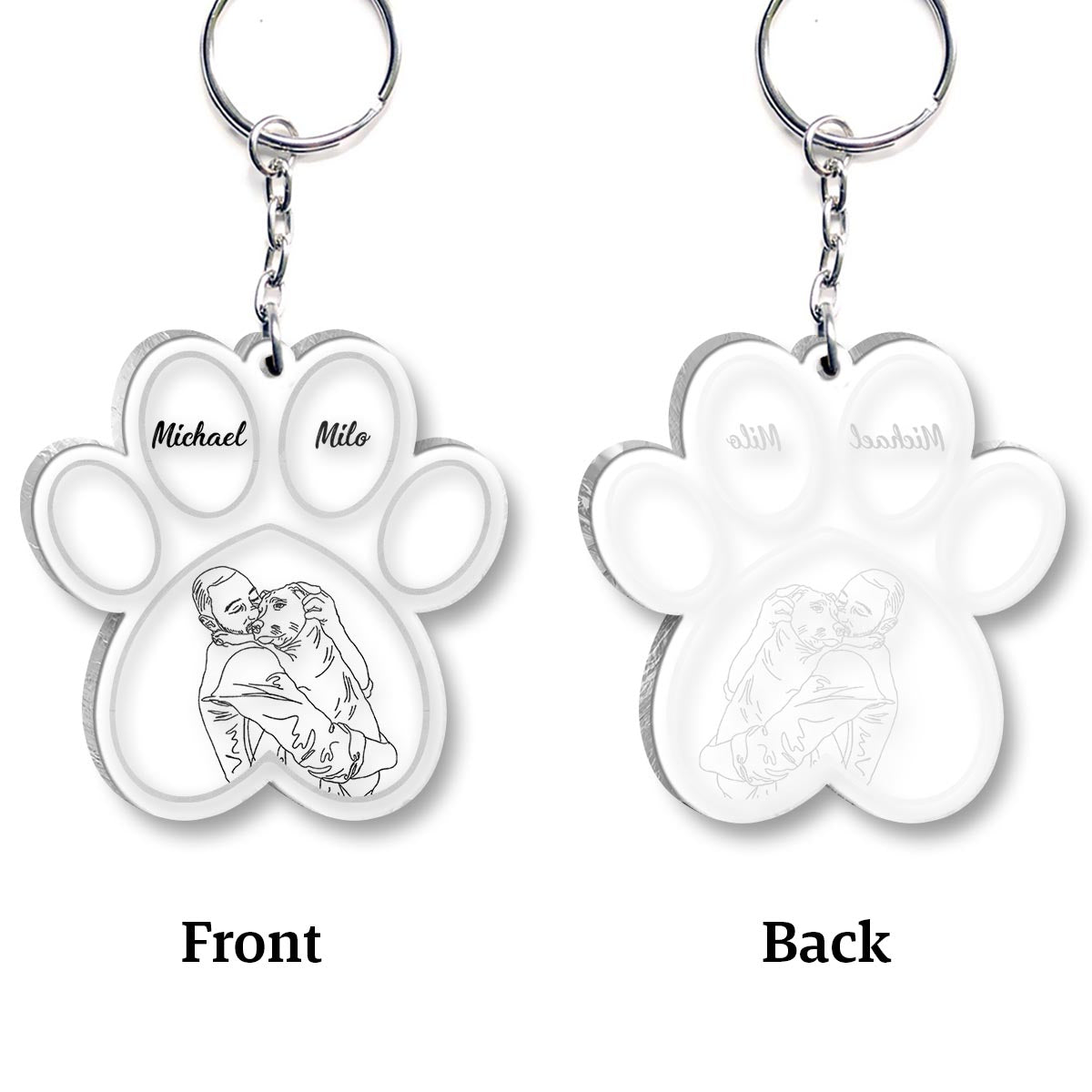 Fur Baby - Personalized Dog Keychain