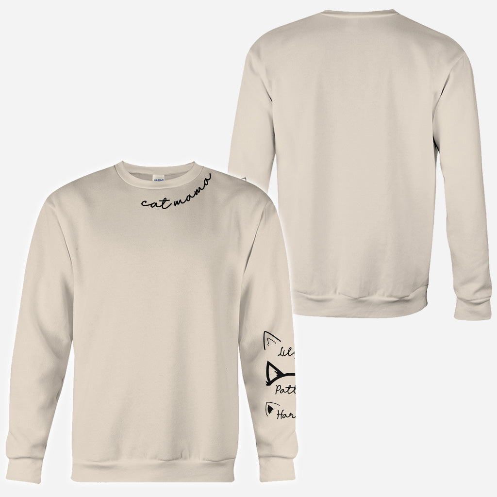 Cat Mom - Personalized Cat All Over Shirt