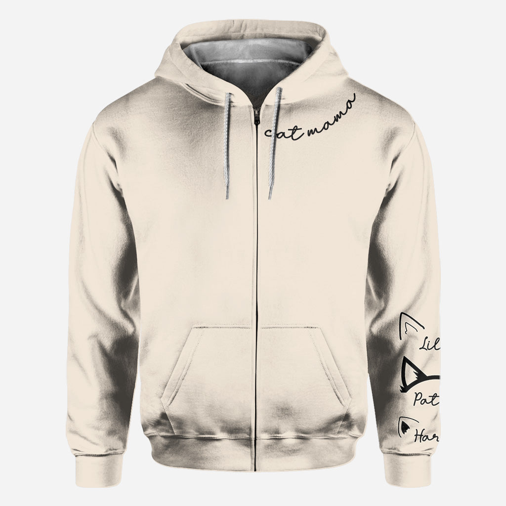 Cat Mom - Personalized Cat All Over Shirt