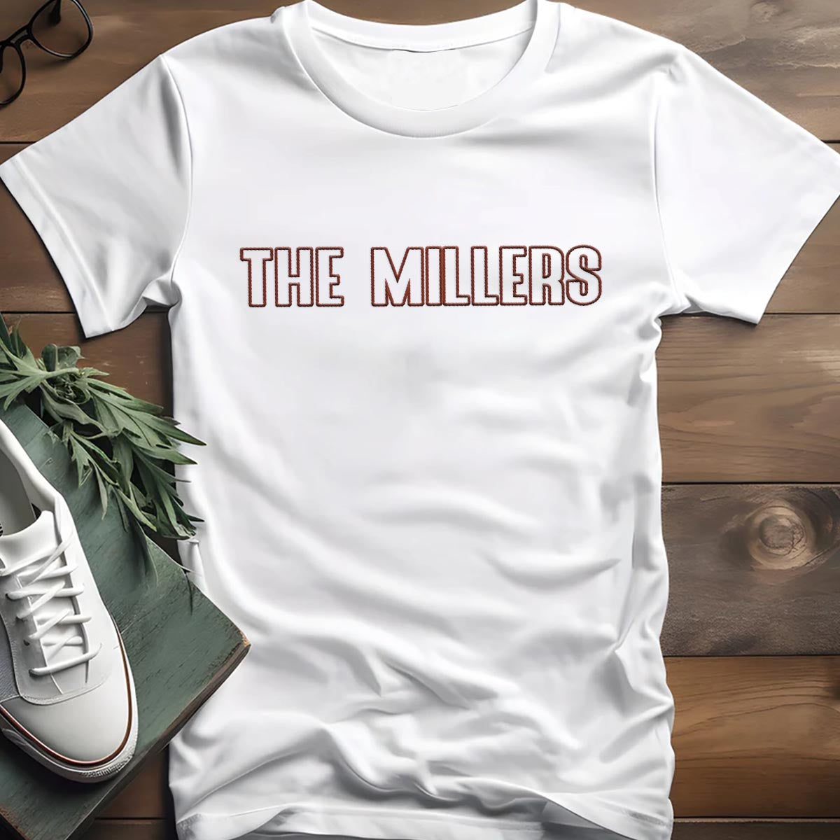 Custom Name - Personalized Family Embroidered T-shirt