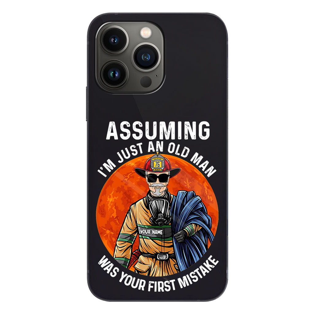 Your Mistake - Personalized Firefighter Clear Phone Case