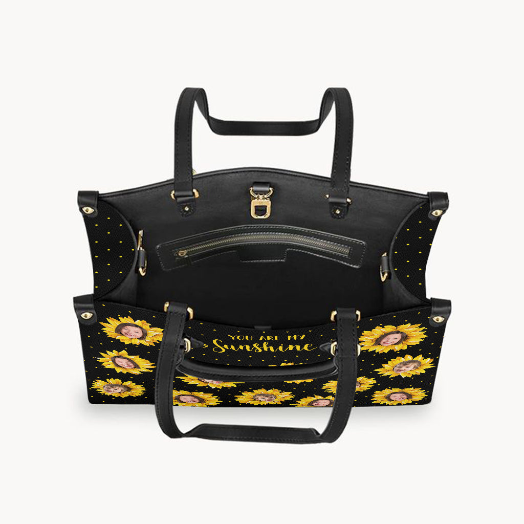 Grandma’s Garden - Gift for grandma, mom - Personalized Leather Handbag