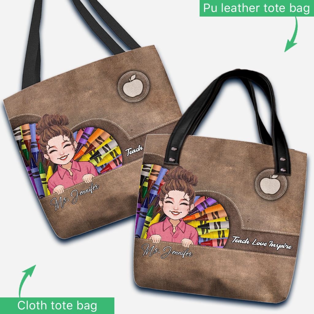 Teach Love Inspire - Personalized Teacher Tote Bag