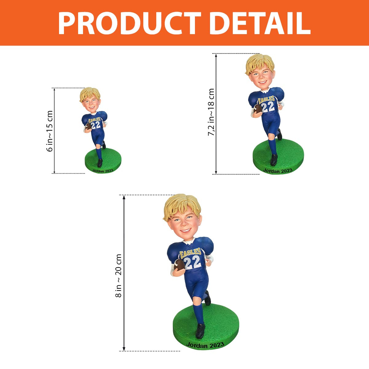 Tis The Season - Personalized Football Bobblehead