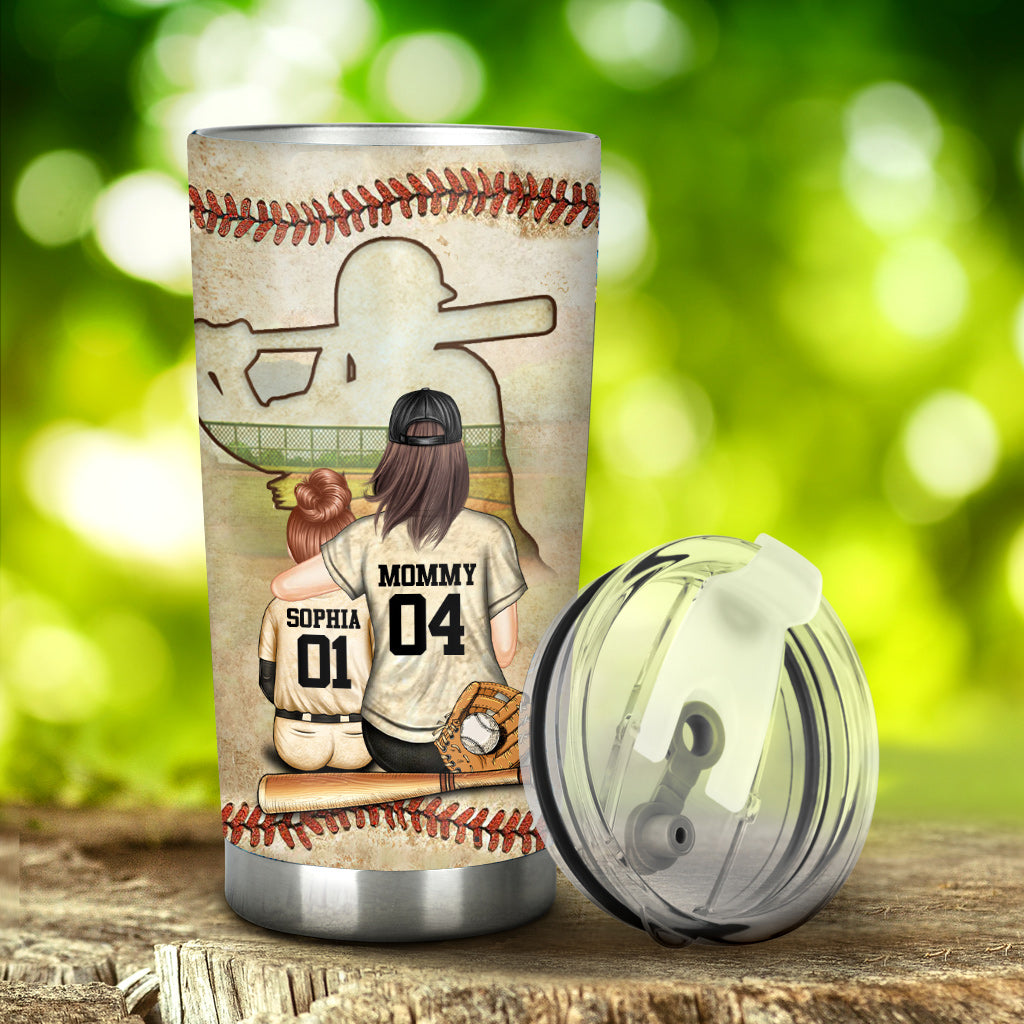 Softball Mom Believe - Personalized Softball Tumbler