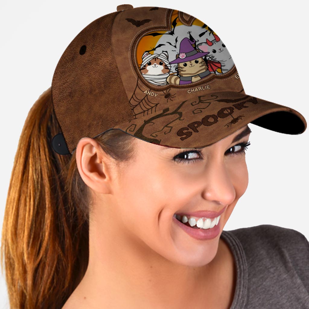 Spooky Cat Mom - Personalized Cat Classic Cap