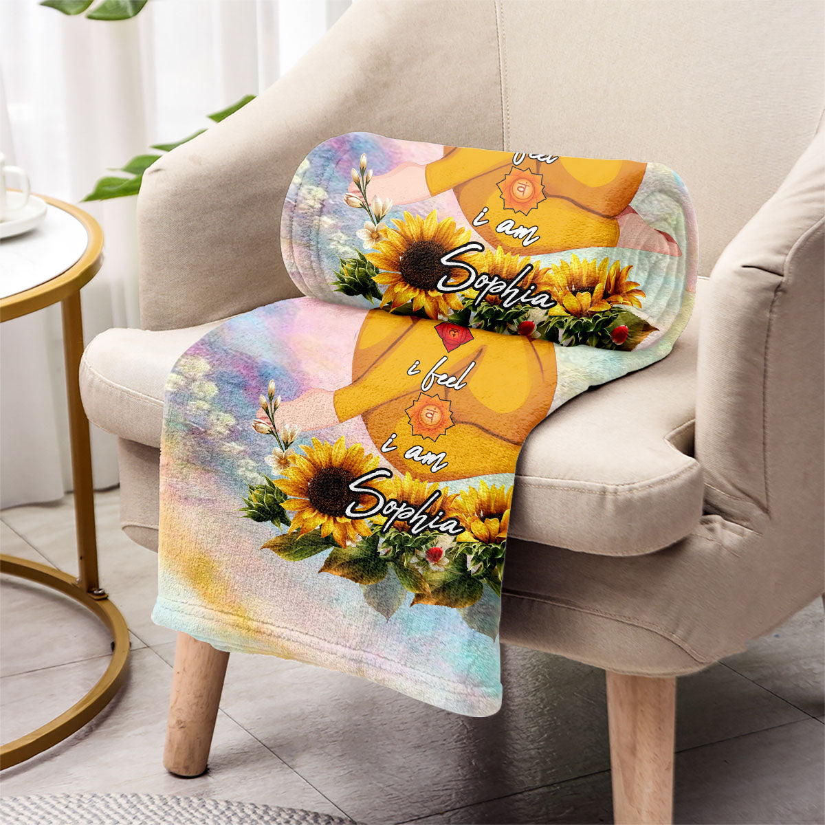 Let That Shit Go - Personalized Yoga Blanket