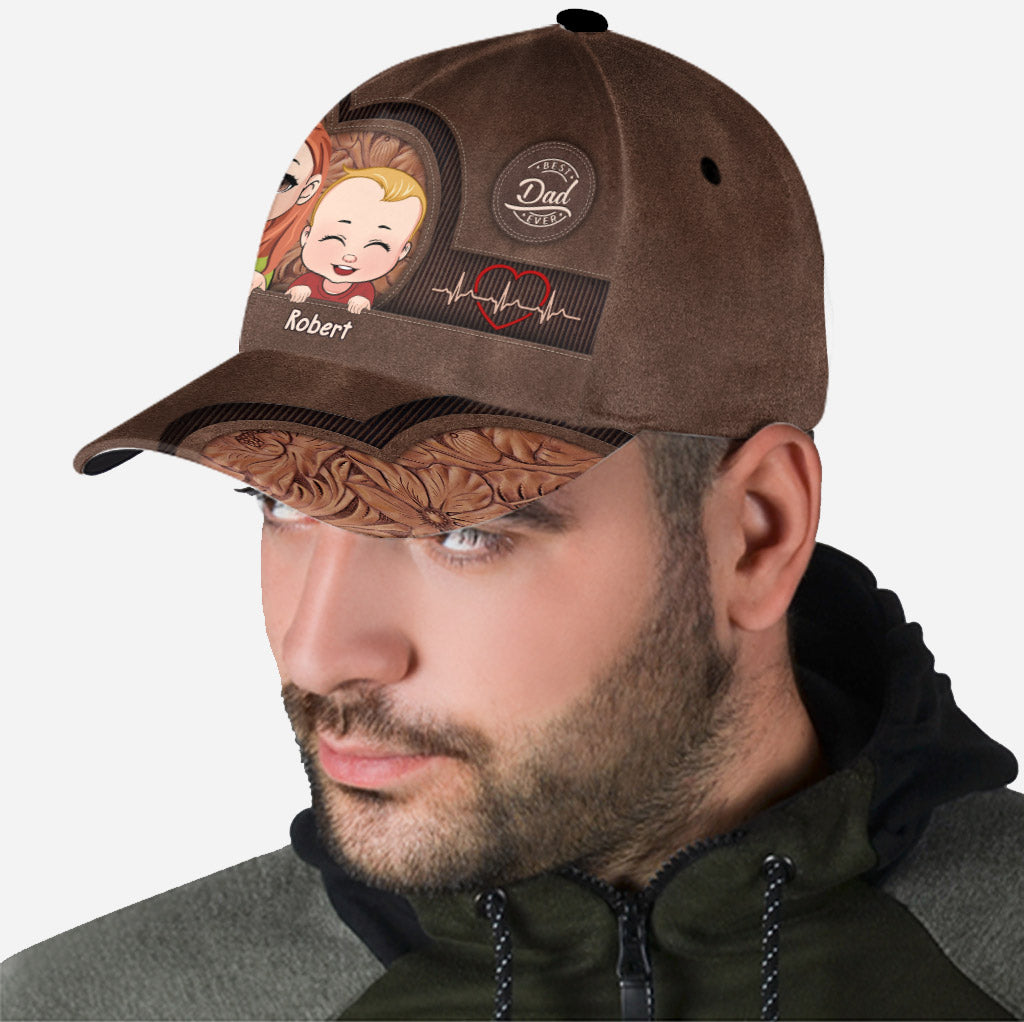 Best Dad Mom Grandma Grandpa Ever - Gift for dad, mom, grandma, grandpa, uncle, aunt - Personalized Classic Cap