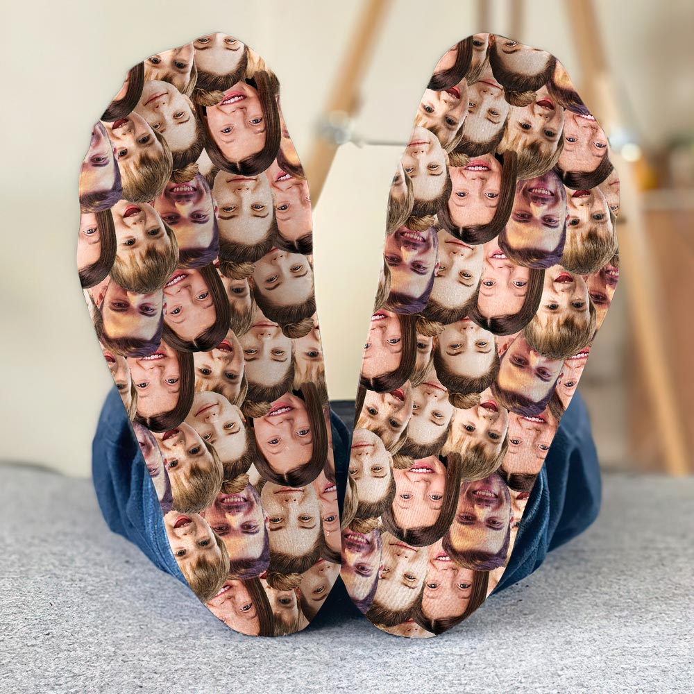 Customizable Printed Face - Personalized Family Socks
