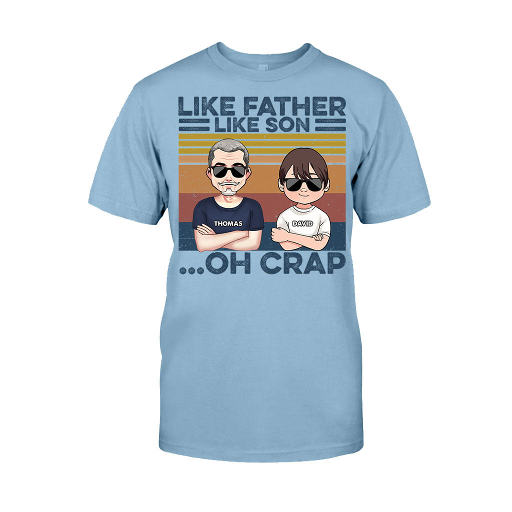 Like Father Like Son - Gift for dad, dad - Personalized T-shirt And Hoodie