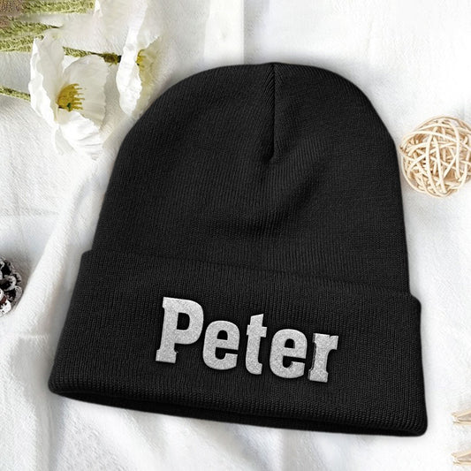 Custom Name - Personalized Step Dad Embroidered Beanie