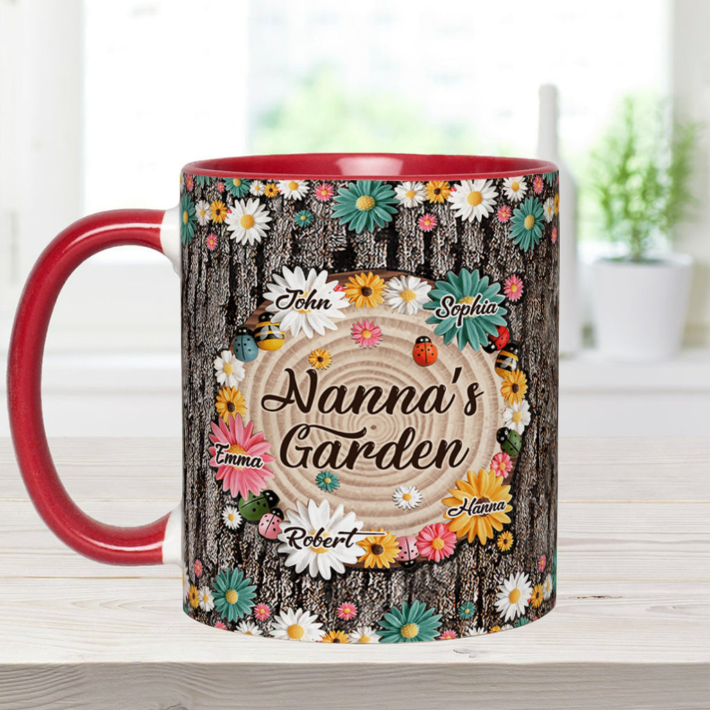 Nana's Garden - Personalized Grandma Accent Mug