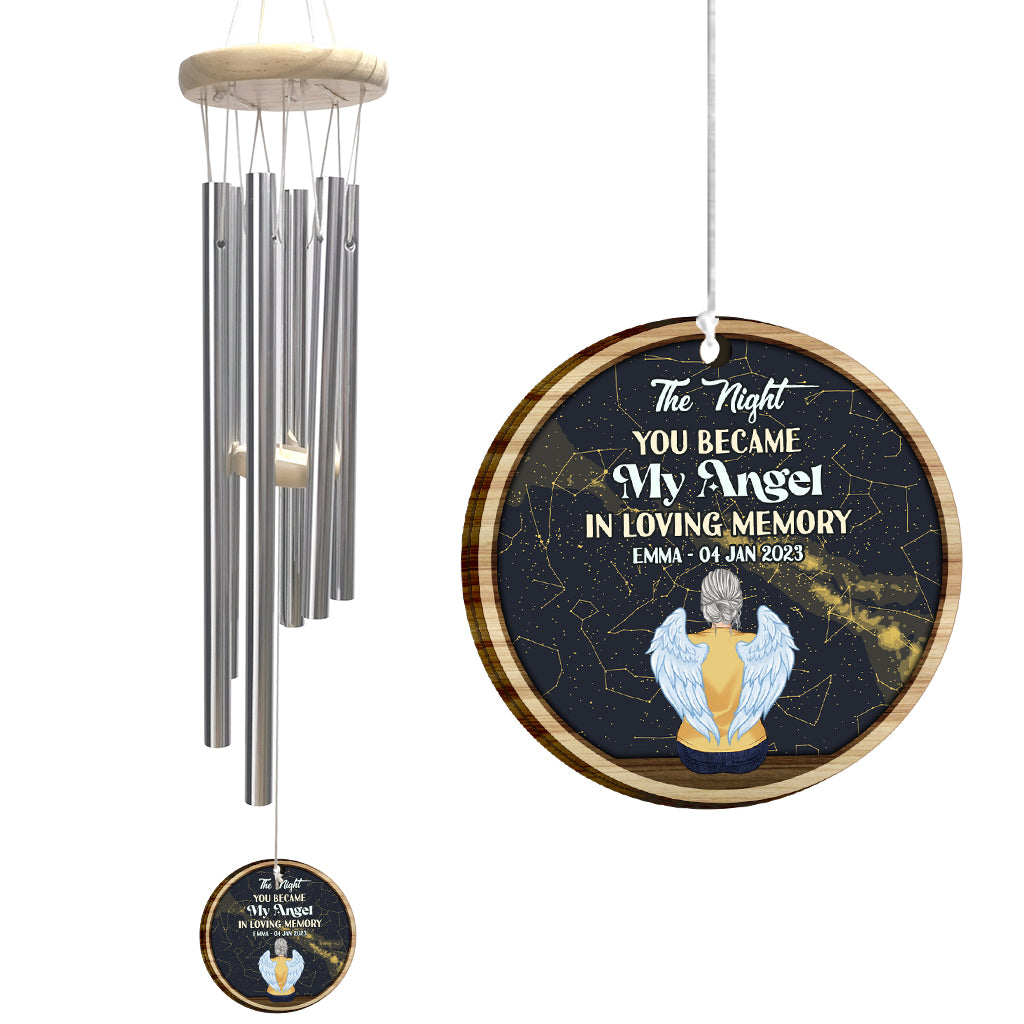 When I Look At The Stars - Personalized Memorial Wind Chime