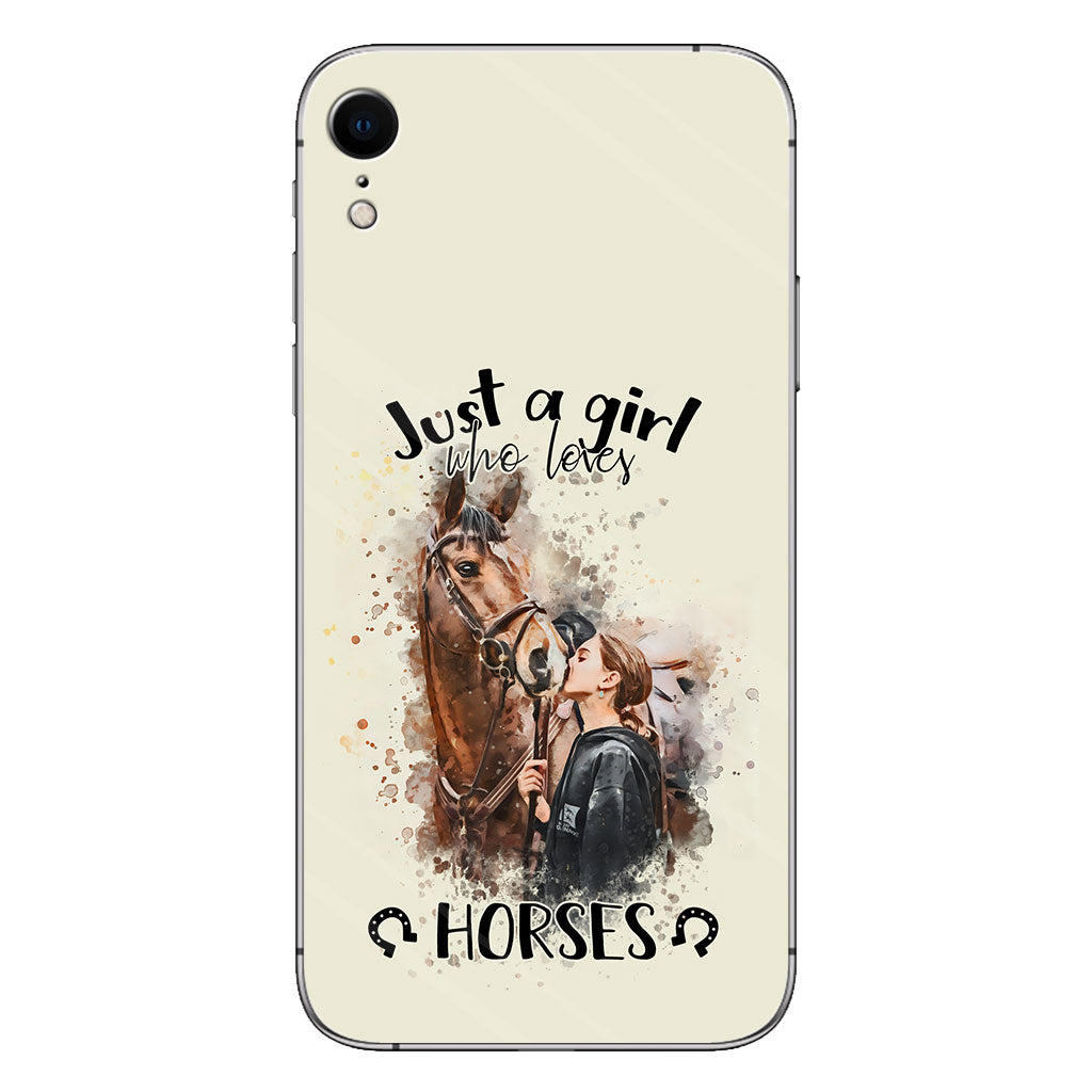 Just A Girl Who Loves Horses - Personalized Horse Phone Case