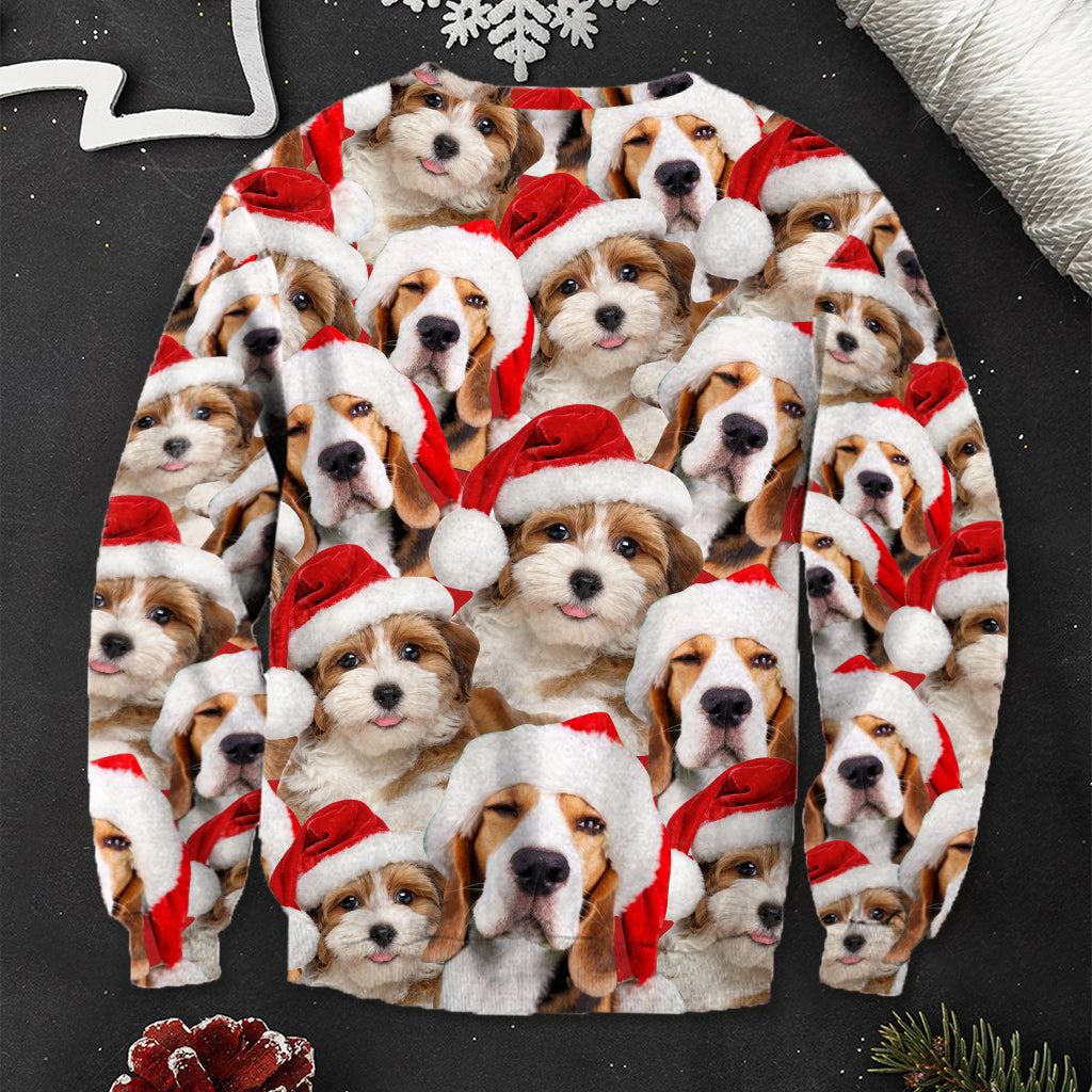 Merry Christmas - Gift for dog lovers - Personalized Ugly Sweater