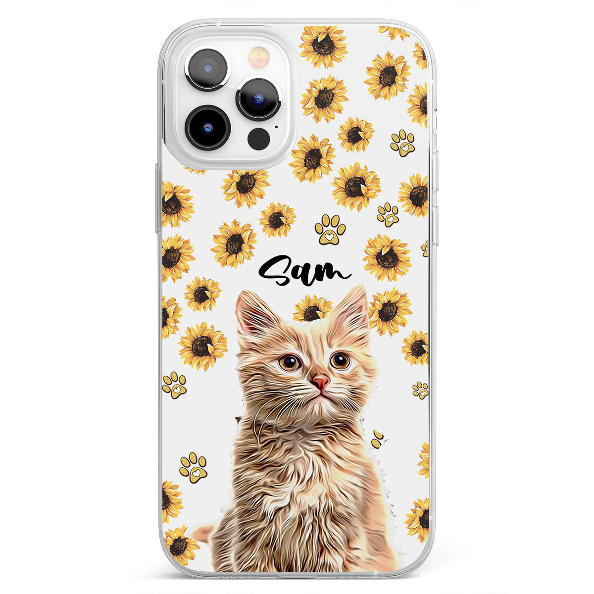 You Are My Sunshine - Personalized Dog Clear Phone Case